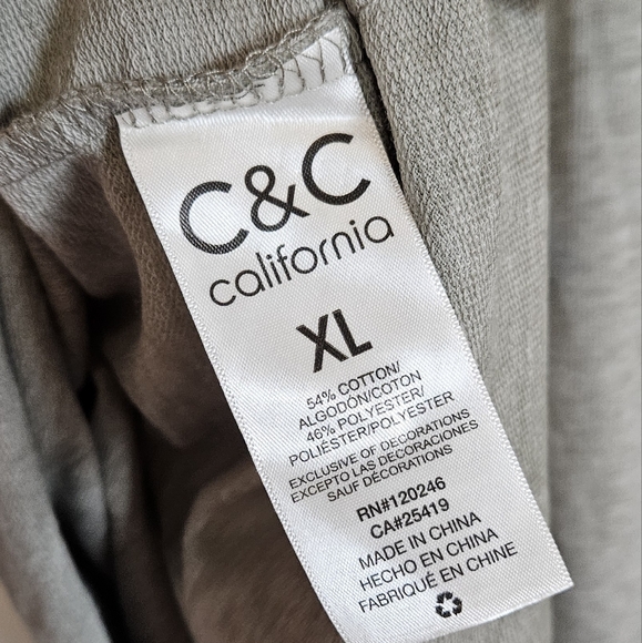 NWT C&C California Green Lightweight Football Sweater Women's Size XL - Picture 7 of 7